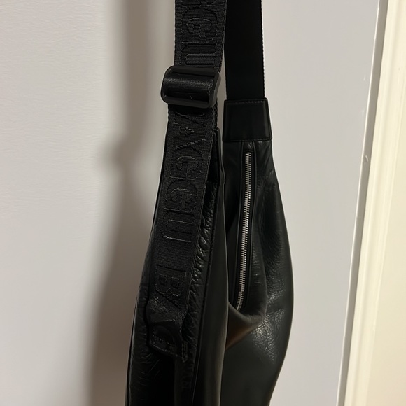 Baggu black leather medium crescent - Picture 3 of 5
